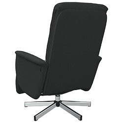 Acheter vidaXL Fauteuil inclinable de massage avec repose-pieds noir tissu