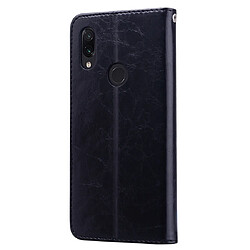 Avis Wewoo Housse Coque Étui en cuir de style professionnel à texture flip à l'huile de cire horizontale pour Xiaomi Redmi 7avec supportlogements cartes et porte-monnaie noir