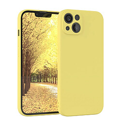 JAYM - Coque Silicone Jaune pour [ APPLE IPHONE 15 PRO MAX ] - 100% Silicone et Microfibre - Renforcée et Ultra Doux