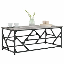 Avis Maison Chic Table basse,Table Console Table d'appoint, Table pour salon Sonoma gris 100x50x40 cm Bois d'ingénierie -MN79071