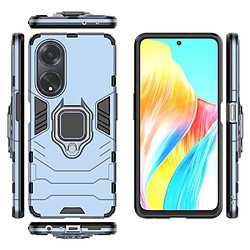 Htdmobiles Coque pour Oppo A98 5G - housse etui rigide anti choc + verre trempe - BLEU FONCE