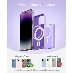 SANAG Batterie Externe Magnétique Sans Fil,10000Mah Power Bank Batterie Mag-Safe Pd 22.5W Charge Rapide Avec Usb-C Affichage Led Chargeur Portable Pour Iphone16/15/14/13/12/Mini/Pro/ /Mini - Violet