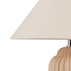 Beliani Lampe à poser en céramique beige NURIA pas cher