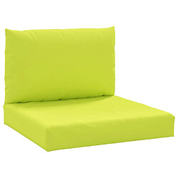 Maison Chic Lot de 2 Coussins Confort,Coussins de palette vert vif tissu oxford -GKD73011