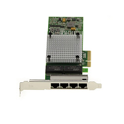 Kalea-Informatique Carte PCIe x4 4 ports Gigabit LAN RJ45 Ethernet 1G - Dual CHIPSET intel I350