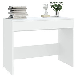 Avis vidaXL Bureau Blanc 101x50x76,5 cm Aggloméré