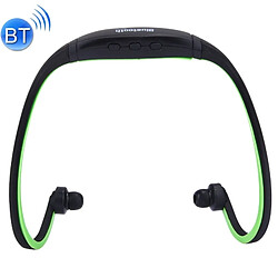 Wewoo Casque Bluetooth Sport vert pour les smartphone & iPad ou autres périphériques audio imperméable à l'eau stéréo sans fil écouteurs intra-auriculaires avec Micro SD carte Slot & Mains libres,