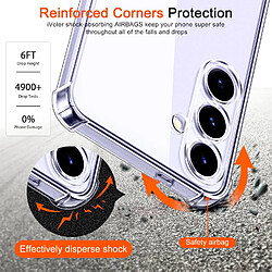 Coque Pour Samsung Galaxy S24 Silicone Transparente Angles Renforces + Verre Trempe Little Boutik©