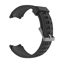 Wewoo Bracelet pour montre connectée Dragonne de remplacement en silicone SUUNTO Terra Noir