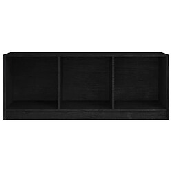 Acheter vidaXL Meuble TV Noir 104x33x41 cm Bois de pin massif