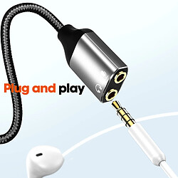 Adaptateur Audio Lightning vers Double Jack 3.5mm Femelle Casque + Micro LinQ pas cher