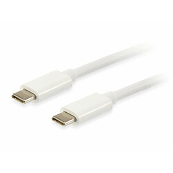 Câble blanc équipé Usb3.2 Type-C 1M