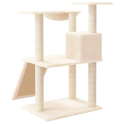 Acheter vidaXL Arbre à chat avec griffoirs en sisal Crème 83 cm