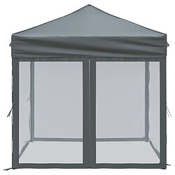 Avis vidaXL Tente de réception pliable avec parois Anthracite 2x2 m