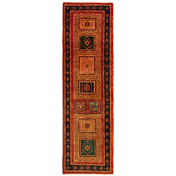 Vidal Tapis de couloir en laine 288x82 rouge Kashkuli