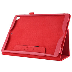 Wewoo Housse Étui Coque Etui à rabat horizontal en cuir avec support pour iPad 10.2 / 10.5 litchi rouge pas cher