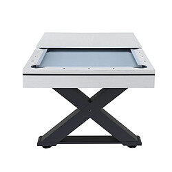 Acheter Concept Usine Table multi-jeux en bois blanc ping-pong et billard TEXAS