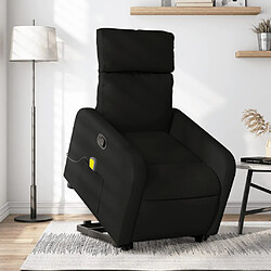 vidaXL Fauteuil de massage inclinable Noir Tissu