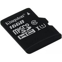 Kingston Carte Micro SDHC 16Go - sans adaptateur SD