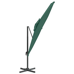 Acheter Maison Chic Parasol Jardin | Parasol cantilever à double toit Vert 400x300 cm - GKD57398