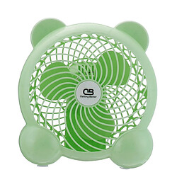 (Vert) DC 5V USB Mini Ventilateur de Bureau Ventilateur De Refroidissement Silencieux Portable Pour Voyage En Camping