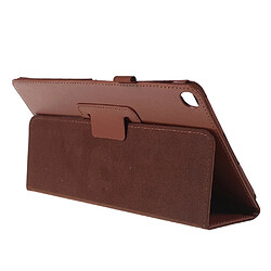 Acheter Etui en PU marron avec support pour votre Samsung Galaxy Tab A 10.1 (2019) SM-T510/SM-T515