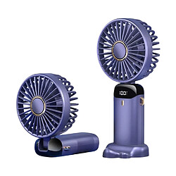 (Mini Ventilateur Portatif à Main Petit Ventilateur de Bureau Pliant Refroidisseur de Refroidissement USB Rechargeable avec Base de Support de Téléphone de Table) Mini Ventilateur à Main