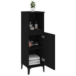 Acheter Maison Chic Armoire de salle de bain,Meuble de rangement,Meuble haut noir 30x30x100 cm bois d'ingénierie -GKD520852