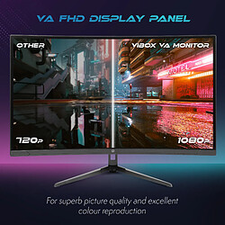 Vibox V27FHD240C Écran PC Gamer Incurvé 1500R - 27 Pouces, Résolution FHD 1080p, 240Hz, 1ms, Adaptive Sync, Dalle VA, HDMI & DisplayPort