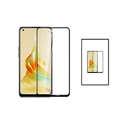 PHONECARE Kit 2 Film Verre Trempé 5D Full Cover pour Oppo Reno 8T 4G - Transparent / Noir