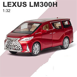 Universal 1: 32 Voiture jouet Lexus LM300h en métal Voiture en alliage Voiture jouet moulé sous pression Modèle de voiture Jouet de simulation haute Garçon | Voiture jouet moulé sous pression(Rouge)