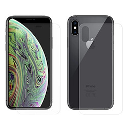 Wewoo Film de protection Hydrogel 3D anti-déflagrant avant + arrière plein écran pour iPhone XS Max