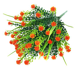 Simulation plastique artificielle Gypsophila fleur maison mariage décor orange