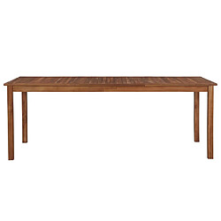 vidaXL Table de jardin 200x100x74 cm Bois d'acacia massif