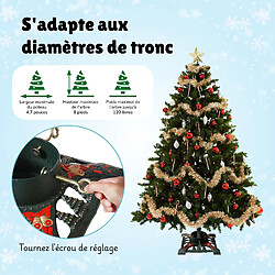 Acheter Support d'arbre de Noël Ventray avec réservoir d'eau,base d'arbre en fonte pour arbre artificiel/réel,support d'arbre robuste 34x34x10cm,rouge