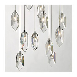 Acheter Luminaire Center Suspension Crystal Cristal,chrome poli 12 ampoules 100cm