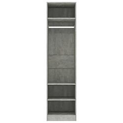 Acheter vidaXL Garde-robe Gris béton 50x50x200 cm Bois d'ingénierie