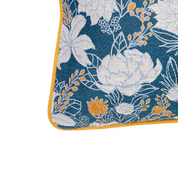 BigBuy Home Coussin Bleu Fleurs 60 x 10 x 40 cm