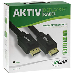 Avis Câble DisplayPort , InLine®, noir, contacts dorés, 1m