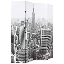 vidaXL Cloison de séparation pliable 160x170 cm New York Noir et blanc