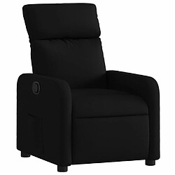 Maison Chic Fauteuil Relax pour salon, Fauteuil inclinable Noir Tissu -GKD76713