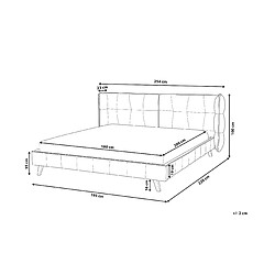 Avis Beliani Lit double en velours vert foncé 180 x 200 cm SENLIS