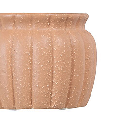 BigBuy Home Cache-pot Orange Céramique 13,5 x 13,5 x 10 cm