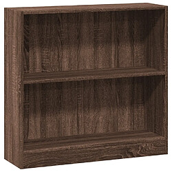 vidaXL Bibliothèque chêne marron 80x24x76 cm bois d'ingénierie