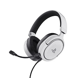 Trust Casque Gaming pour PlayStation 5 Filaire Forta avec Microphone Amovible Blanc / Noir