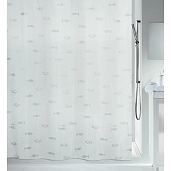 Spirella Rideau de douche Polyester KOS 180x200cm Argent