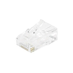 Abi Diffusion Connecteur 8P8C RJ45 CAT6 utp pour monobrin lot de 10