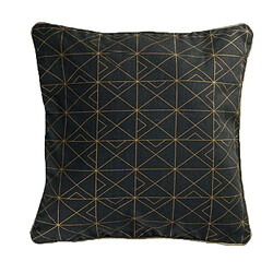 PARIS PRIX Coussin Déco Quadris Anthracite - 40x40 cm