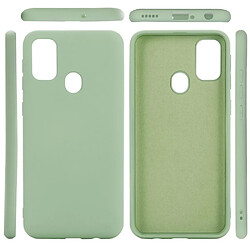 Coque en silicone liquide vert pour votre Huawei Honor 9A