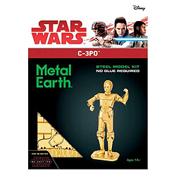 Graines Creatives Maquette 3D en métal Star Wars - C-3PO d'or